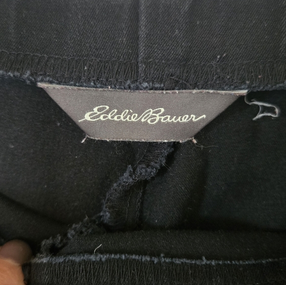 Eddie Bauer Bremerton Fit Straight Leg Black Pants Size 12 - Picture 7 of 8